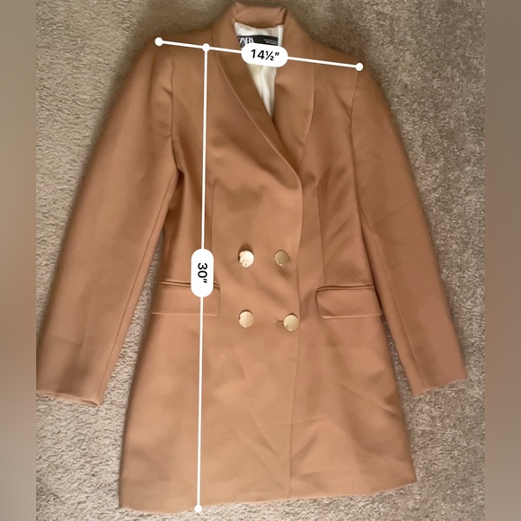 ZARA SUIT SET - blazer and matching pants S & XS - Picture 10 of 13